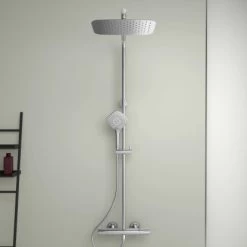 Ideal Standard Duschsystem Flex Mit Brausethermostat Ceratherm T100 Chrom -Badezimmerbedarf Geschäft 606099 3049 3