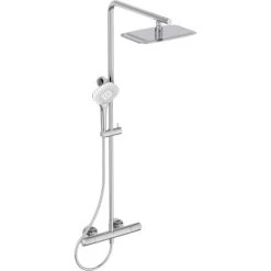 Ideal Standard Duschsystem Flex Mit Brausethermostat Ceratherm T100 Chrom -Badezimmerbedarf Geschäft 606099 4650 1