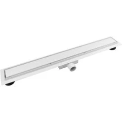 VerosanPro Duschrinne Nakia DR2 Komplettset Inkl. Designrost Matt Weiß 70 Cm