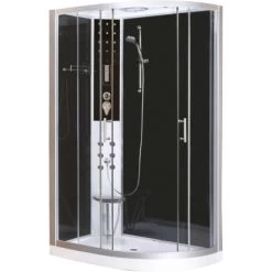 Sanotechnik Komplettduschkabine Vario Links 215 Cm X 120 Cm X 80 Cm