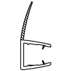 Dichtleiste Für Duschkabinen 2er-Set 8 Mm Glasstärke -Badezimmerbedarf Geschäft 702407 4633 5