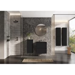 Maximus Waschbecken Kyra Schwarz Matt 60 Cm 5 Maximus Waschbecken Kyra Schwarz Matt 60 Cm -Badezimmerbedarf Geschäft 758080 4807 3