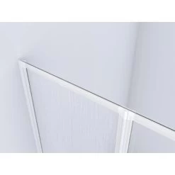 Aurlane Badewannenfaltwand White Cloud 120 Cm X 130 Cm Weiß 3-flügelig -Badezimmerbedarf Geschäft 760893 4018 3