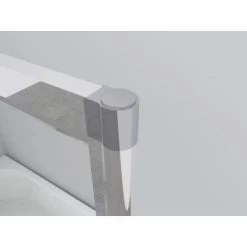 Aurlane Badewannenfaltwand Silver Comfort 166,4 Cm X 140 Cm Chrom 3-flügelig -Badezimmerbedarf Geschäft 760903 4018 5