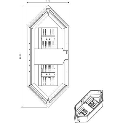 Badewannenträger Für Ottofond Ravenna 6-Eck-Wanne 190 Cm X 80 Cm 2 Badewannenträger Für Ottofond Ravenna 6-Eck-Wanne 190 Cm X 80 Cm – Bild 2