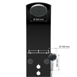 Eisl Duschpaneel Karibik 3 In 1 Mit Regendusche Sechs Massagedüsen Schwarz 13 Eisl Duschpaneel Karibik 3 In 1 Mit Regendusche Sechs Massagedüsen Schwarz -Badezimmerbedarf Geschäft 7663602 2759 4
