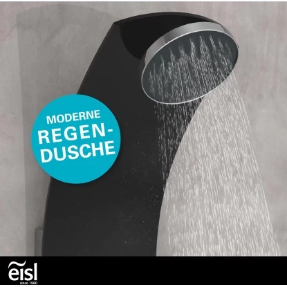 Eisl Duschpaneel Karibik 3 In 1 Mit Regendusche Sechs Massagedüsen Schwarz 7 Eisl Duschpaneel Karibik 3 In 1 Mit Regendusche Sechs Massagedüsen Schwarz – Bild 7