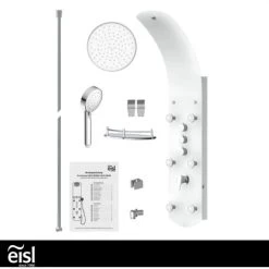 Eisl Duschpaneel Karibik 3 In 1 Mit Regendusche Sechs Massagedüsen Weiß -Badezimmerbedarf Geschäft 7663628 2759 6