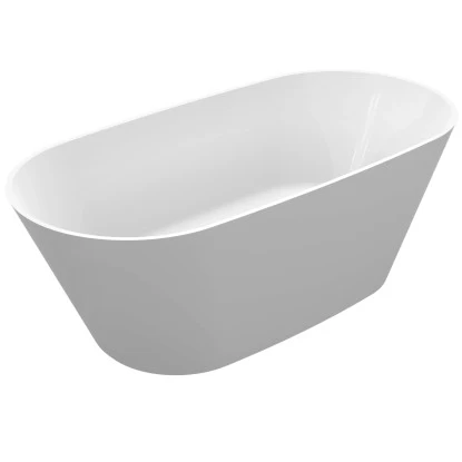 Freistehende Oval-Badewanne 163 Cm 1 Freistehende Oval-Badewanne 163 Cm