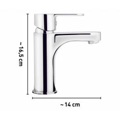 Baliv Waschtischarmatur WT-260 N Chrom -Badezimmerbedarf Geschäft 874157515 2137 VM01 121018