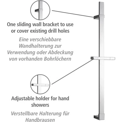 Wenko Duschstange Design Chrom 68 Cm 2 Wenko Duschstange Design Chrom 68 Cm – Bild 2