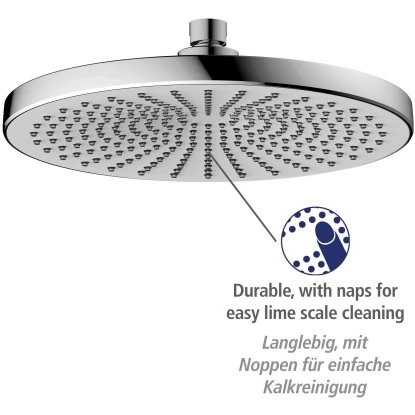 Wenko Regenduschkopf Ultimate Shower Chrom/Weiß Ø 25 Cm 2 Wenko Regenduschkopf Ultimate Shower Chrom/Weiß Ø 25 Cm – Bild 2