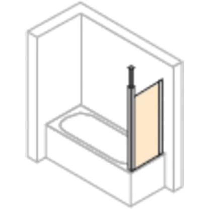 Hüppe Badewannenabtrennung Design Pure Seitenwand BxH: 70 Cm X 150 Cm Silber HG 3 Hüppe Badewannenabtrennung Design Pure Seitenwand BxH: 70 Cm X 150 Cm Silber HG – Bild 3