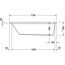Duravit Badewanne Vero Air 170 Cm X 75 Cm -Badezimmerbedarf Geschäft 946983 4123 700412V