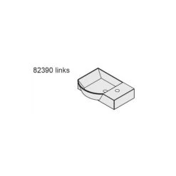 Fackelmann Handwaschbecken Sceno 45 Cm Eckig Weiß -Badezimmerbedarf Geschäft 962 fackelmann waschbecken