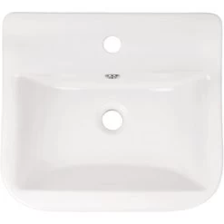 AquaSu Handwaschbecken Lenado 46 Cm Weiß -Badezimmerbedarf Geschäft 971488 3711 3