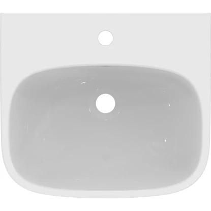 Ideal Standard Waschtisch I.life A 50x44 Cm 1 Hahnloch Mit Überlauf Weiß 2 Ideal Standard Waschtisch I.life A 50x44 Cm 1 Hahnloch Mit Überlauf Weiß – Bild 2