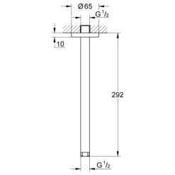 Grohe Deckenauslass Rainshower 292 Mm -Badezimmerbedarf Geschäft e rainshower deckenauslass 1