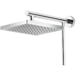 Schulte Duschsystem Zubehör "Kopfbrause Eckig" Chrom