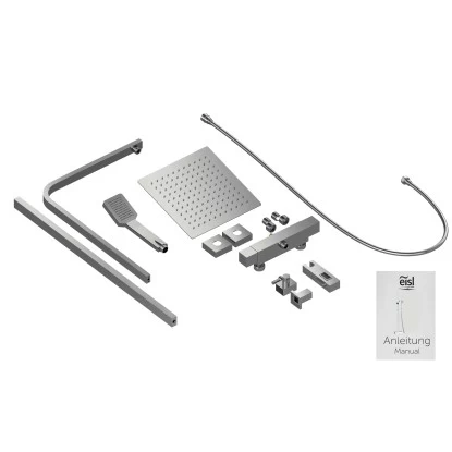 Eisl Überkopfbrause-Set Calvino Chrom Mit Thermostatarmatur 6 Eisl Überkopfbrause-Set Calvino Chrom Mit Thermostatarmatur – Bild 6